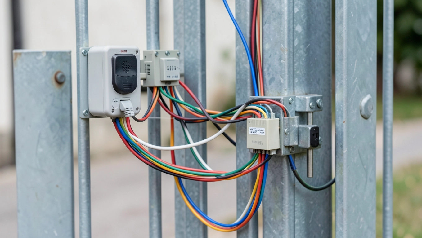 domofon do furtki z elektrozaczepem schemat