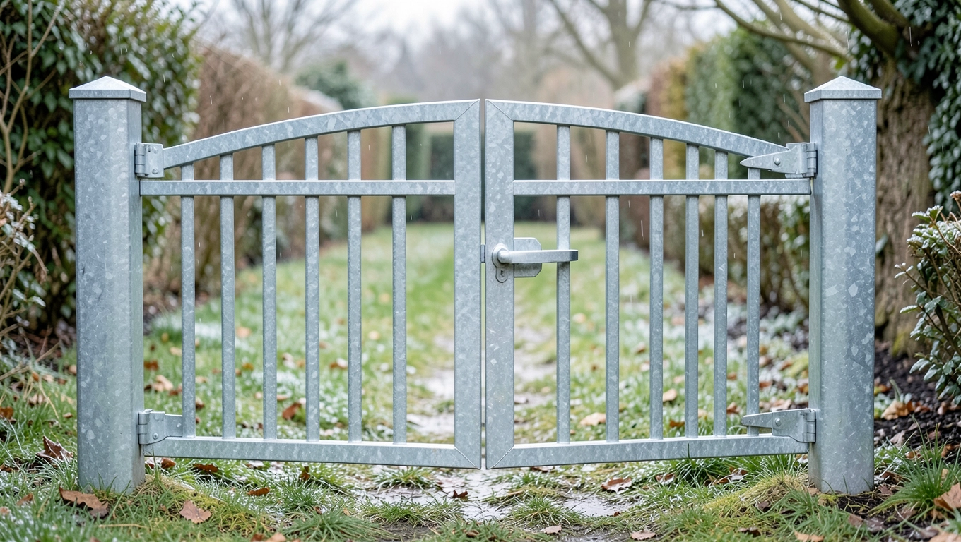 furtka ogrodzeniowa ze słupkami