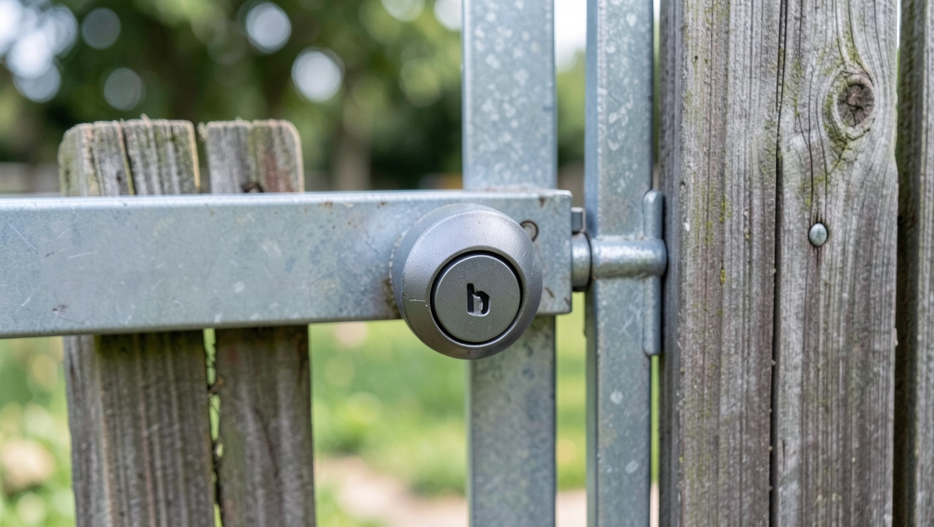 furtka z elektrozaczepem