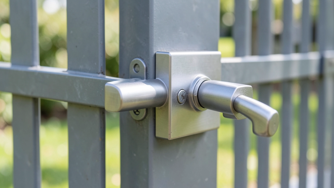 montaż zamka do furtki panelowej