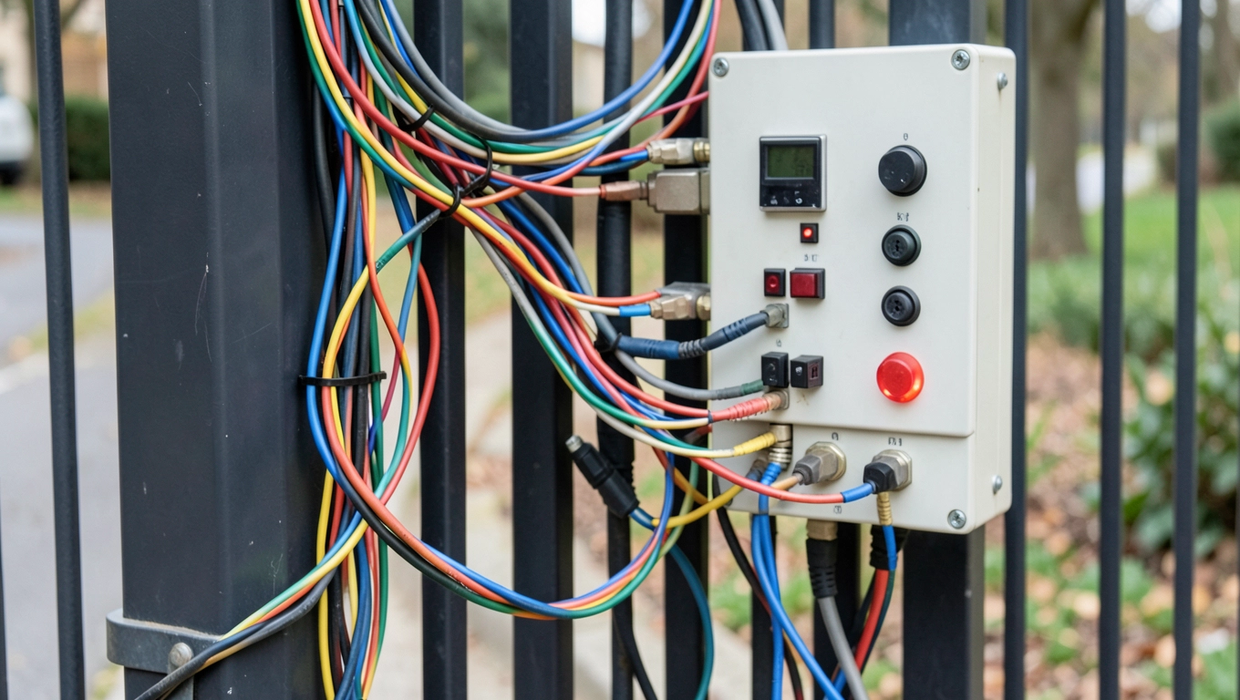 okablowanie bramy i furtki