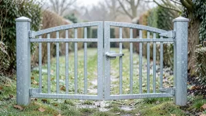 furtka ogrodzeniowa ze słupkami