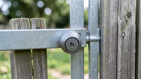 furtka z elektrozaczepem