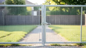 furtka z siatki ogrodzeniowej