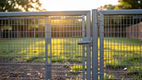 furtka z siatki panelowej