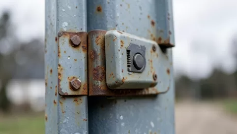 klamka do furtki z elektrozaczepem