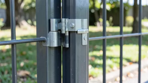 mocowanie furtki do słupka