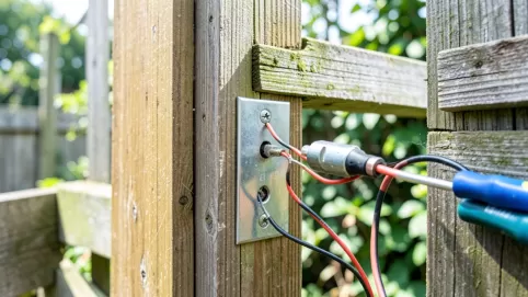 montaz elektrozaczepu furtki