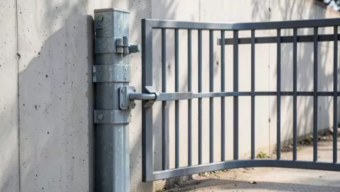 montaż furtki do słupka betonowego