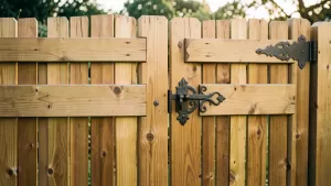 montaż furtki drewnianej
