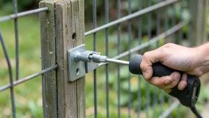 montaż klamki do furtki