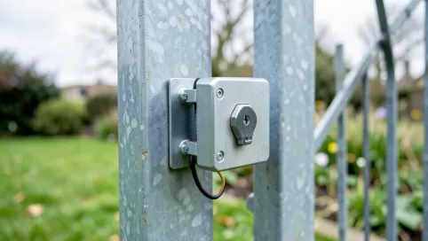 montaż zamka elektromagnetycznego do furtki