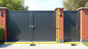 Wymiary bramy wjazdowej i furtki