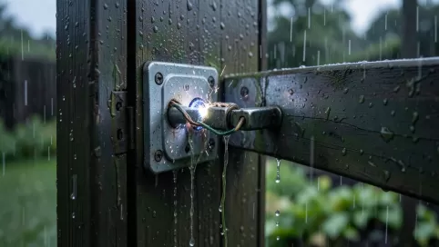 zasilanie elektrozaczepu furtki