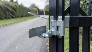 zawiasy do furtki zintegrowanej z bramą