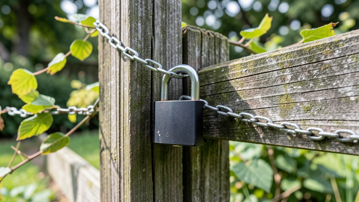 zamek do furtki